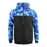 2021 Men Autumn Spring Jacket Camouflage Color Sports Style Man Casual Hooded Coats Outerwear Plus Size L-5XL