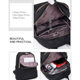 Vento Marea Black Women Backpack 2019 Nylon Travel Shoulder Bag Soft School Bag For Teenage Girls Solid Color Red Bag Pack Purse