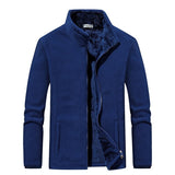 Big Size Men&#39;s Winter Jacket Men Fleece Casual Jacket Coats Fitness Tracksuits High Quality Stand Collar Thicken Warm Jacket Men