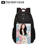 black bagpack men mochila swiss backpack Travel rugzak TOURIST GEAR 15.6 inch laptop business backpack men School Bags for boys
