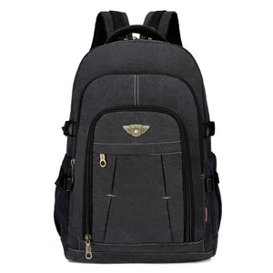 Laptop Canvas Backpack Men&#39;s Travel School Shoulder Bags Multifunction Rucksack Water Resistant Computer Backpacks For Teenager