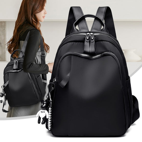 Fashion Lightweight Women's Backpack Oxford Waterproof Classic Elegant Girl Rucksack Shopping Leisure School Bag 2021 New Design