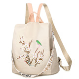 New Embroidery Waterproof Oxford Women Backpack 2021 Anti-theft Women Backpacks School Bag High Quality Large Capacity Backpack