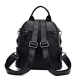 High quality leather backpack women large capacity travel backpack fashion school bags for teenage girls shoulder bags mochila