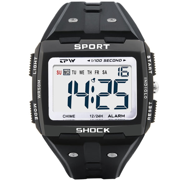 Sports Watches Big Dial Multifunction Watch Waterproof Digital Men Watch Sturdy Wrist Watch Men's Clock Reloj Hombre