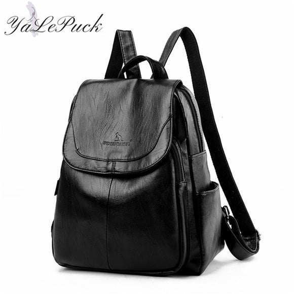 2020 Designer Backpacks Women Leather Backpacks mochila School Bag for Teenager Girls Travel Backpack Retro Bagpack Sac a Dos