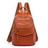 The New 2021 Women Leather Backpacks Fashion Shoulder Bag Female Backpack Ladies Travel Backpack Mochilas School Bags For Girls