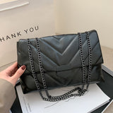 2022 New Casual Chain Crossbody Bags For Women Fashion Simple Shoulder Bag Ladies Designer Handbags PU Leather Messenger Bags
