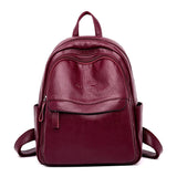 New Women Leather Backpack Designer Shoulder Bags for Women 2020 Back Pack School Bags for Teenage Girls Mochila Feminina