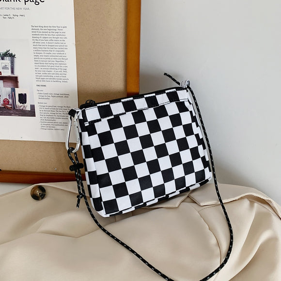 2022 Trend Women's Bag Plaid Butterfly Pattern Shoulder Messenger Bag Ladies Small Luxury Designer Purses Female Shopper Handbag
