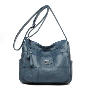 Luxurious Designer Crossbody Bag 2021 Fashion Pu Leather Soft Messenger Bags for Ladies Zipper Mini Retro Woman Bag Female Sac