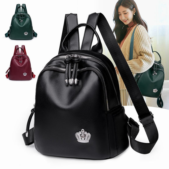 Luxury Designer Women Travel Backpack High Quality Soft PU Leather Women Backpack Fashion Girls School Backpack Women Backpack