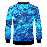 UJWI Man Autumn Zip Jacket 3D Printed Lovely Water Droplets Ocean  Sets Colorful Large Size Costume Unisex Zipper Coat Wholesale