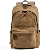 New Designer Waterproof oil wax Canvas Daypacks Unisex men Vintage Backpacks women Anti-thief Travel Rucksacks Retro School Bags