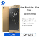 Original Sony Xperia XA1 Ultra G3221 Mobile Phone 4GB RAM 32GB ROM 6&quot; Octa core 23MP 16MP NFC 4G Smartphone