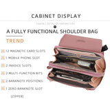 Designer Fashion Women&#39;s Shoulder Bag Pu Leather Ladies Crossbody Bags Handbags Small Messenger Phone Pocket Clutch Wallet Purse