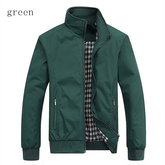 Quality High Men's Jackets Men New Casual Fashion Jacket Solid color Coats Regular Jacket Brand Coat for Male Plus size M-5XL