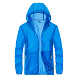 Quick Dry Skin Coat Sunscreen Jacket  Waterproof Camping Windbreake Outwear Sports Hooded Coats Wholesale Casual Men Clothing