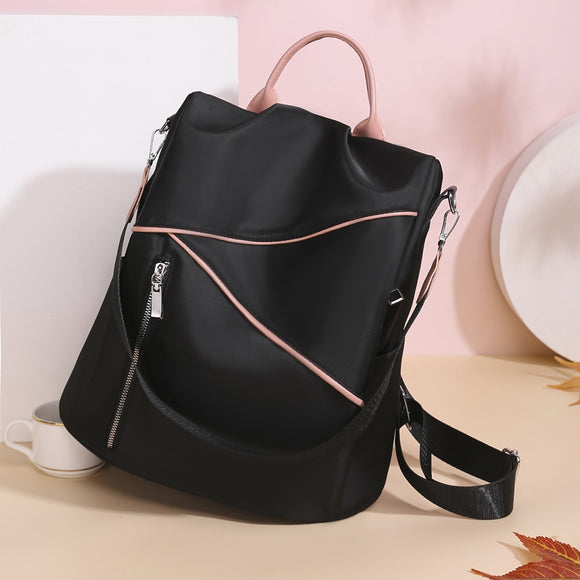 Women Fashion Oxford Cloth Backpack Casual Hit Color Large Capacity Students School Bags Female Shoulder Bags Rucksack Handbags
