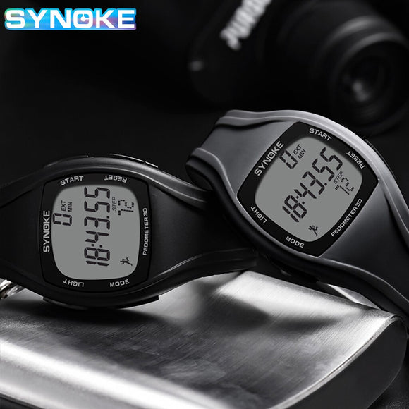 SYNOKE Men Sports Watches Waterproof Wristwatch Male Electronic Clock Pedometer Digital Watch for Men Relogio Masculino