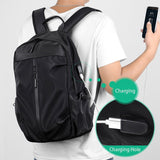 USB Charging 15.6 Inch Laptop Backpack Men Stylish School Bag Pack For Teenages College Waterproof Travel Backpacks Casual Bags