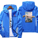 MICHELANGELO Casual jacket men windbreaker spring summer Reflective jacket men&#39;s street windbreaker hoodie zipper thin jacket