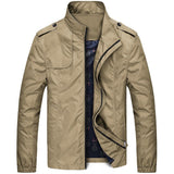 Solid color New 2022 Casual Jacket Men Spring Autumn Outerwear Stand Collar Coat Men Clothing