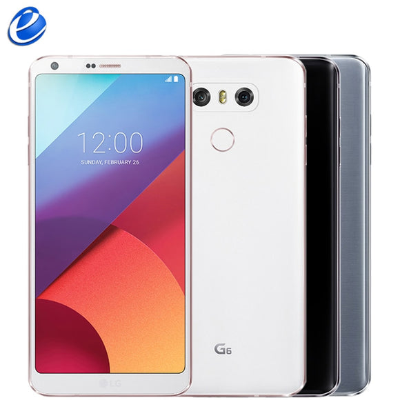 2017 LG G6 Original Mobile Phone 4GB RAM 32GB 64GB ROM single sim H870 H871 Dual SIM H870DS 4G LTE 5.7" 13.0MP cell Smartphone