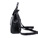 DIENQI Multifunctional Women Leather Backpack Bag 2018 Luxury Vintage Genuine Leather Female Backpack Ladies School Bag Bagpack