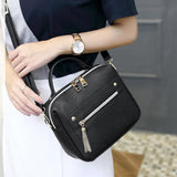 REPRCLA High Quality Tassel Women Messenger Bags Luxury Handbags Top-handle Bag PU Leather Shoulder Bag Crossbody Women Bag
