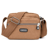 Women Fashion Shoulder Bags for Ladies Designer Waterproof Nylon Beach Small Handbag Zipper Purses Messenger Crossbody Bag