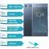 Original Sony Xperia XZ1 G8341 Single Sim 4G RAM 64G ROM 5.2&quot; Octa Core 19MP Android LTE Mobile Phone