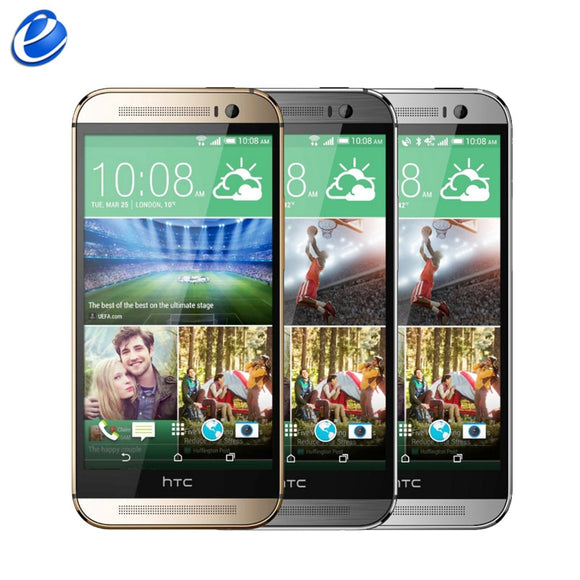 Unlocked Original HTC One M8 GSM 3G 4G  3 Cameras Android 5.0 6.0 Quad core 2GB 32GB Mobile Phone 5.0" 4MP refurbished cellphone