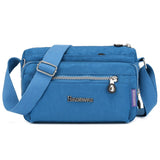Women Fashion Shoulder Bags for Ladies Designer Waterproof Nylon Beach Tote Small Handbag Zipper Purses Messenger Crossbody Bag