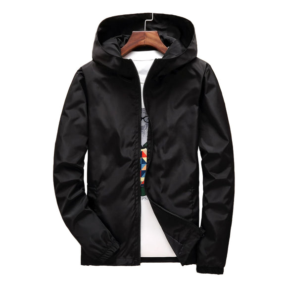 Windbreaker Jackets Men 2020 Men's Hooded Jackets Coats Jaqueta Masculina Male Causal Fashion Zipper Lightweight Jackets Bomber