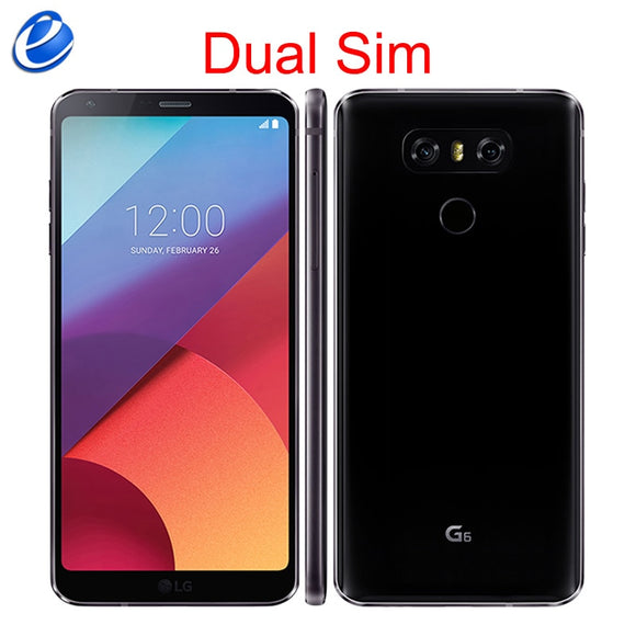 Original unlocked LG G6 Dual Sim H870DS 64GB/128GB ROM H873 Android Cellphone  4G LTE 5.7" 13.0MP Fingerprint mobile smartphone