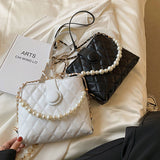 Casual Small Capacity Handbags For Women 2021 Soft Leather Female Bucket Designer Crossbody Bag Plaid Lady Small Purse