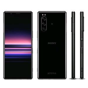 Sony Xperia 5 J8210 Android Mobile phone 4G LTE 6.5&quot; Octa core 6GB RAM 128GB ROM Triple 12MP Snapdragon 855NFC Fingerprint