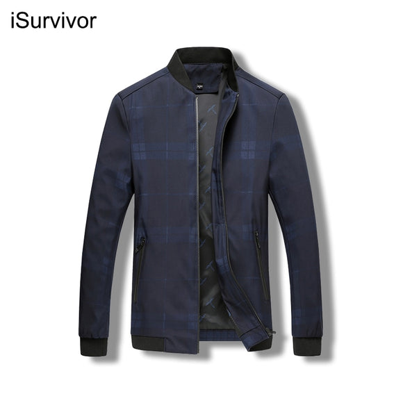 iSurvivor 2022 Men Casual Fashion Zipper Business Casual Jackets Coats Hombre Male Slim Fit Large Size Spring Autumn Jackets Men