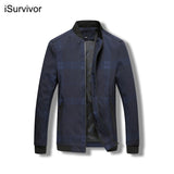 iSurvivor 2022 Men Casual Fashion Zipper Business Casual Jackets Coats Hombre Male Slim Fit Large Size Spring Autumn Jackets Men