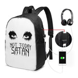 Satan Backpack with USB Dance with The Devil Back Pack Student Quality Bag University Multifunction Men Women Print Bags