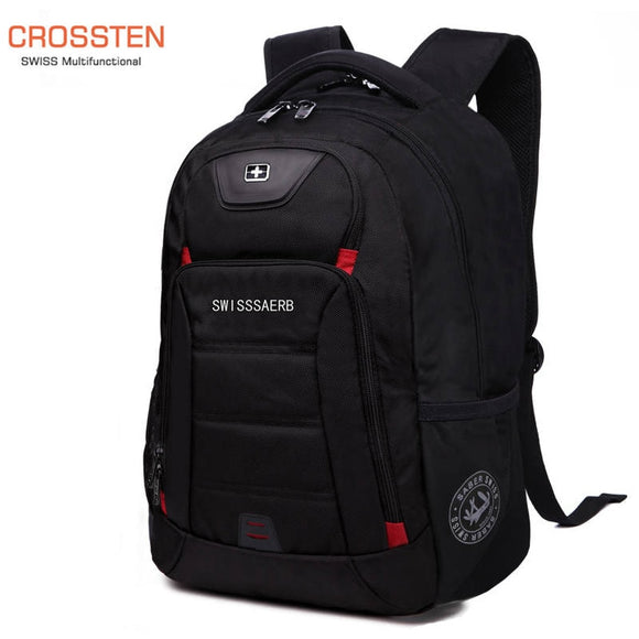 Crossten Swiss-Multifunctional Water ResistanTravel Bags 17 inch Laptop Backpack Super Durable large capacity School bag