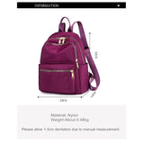 Vento Marea Black Women Backpack 2019 Nylon Travel Shoulder Bag Soft School Bag For Teenage Girls Solid Color Red Bag Pack Purse