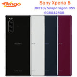 Sony Xperia 5 J8210 Android Mobile phone 4G LTE 6.5&quot; Octa core 6GB RAM 128GB ROM Triple 12MP Snapdragon 855NFC Fingerprint