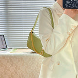 PU Leather Women Designer Handbag 2021 Girl Shopper Purse Fashion Casual French Style Crocodile Pattern Pearl Chain Shoulder Bag