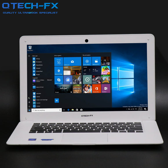 14.1inch Laptop 8GB RAM 750GB HDD Windows 10 White CPU Intel Pentium 4core WIFI Student Notebook Computer Span Russian Keyboard