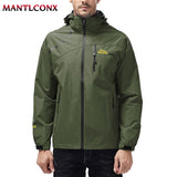 MANTLCONX Spring New Waterproof Jacket Men Coat Outdoor Hooded Windbreak Men&#39;s Jacket Male Coat Autumn Fashion Clothing Brand