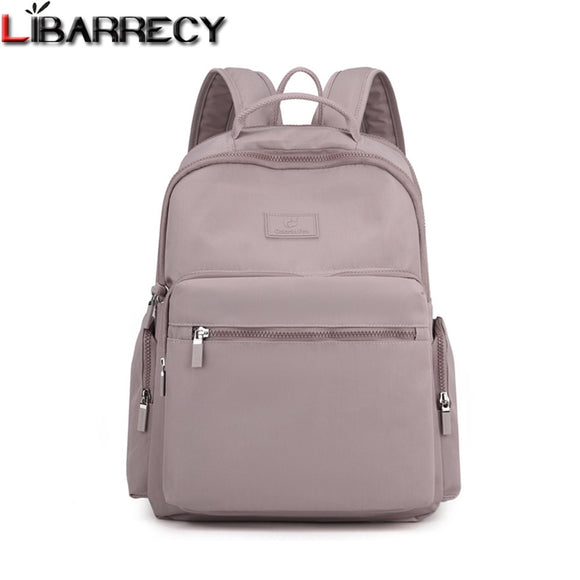 New Fashion Solid Color Designer Casual Ladies Backpack Multifunctional High Quality Nylon Shoulder Bags Students School Bag