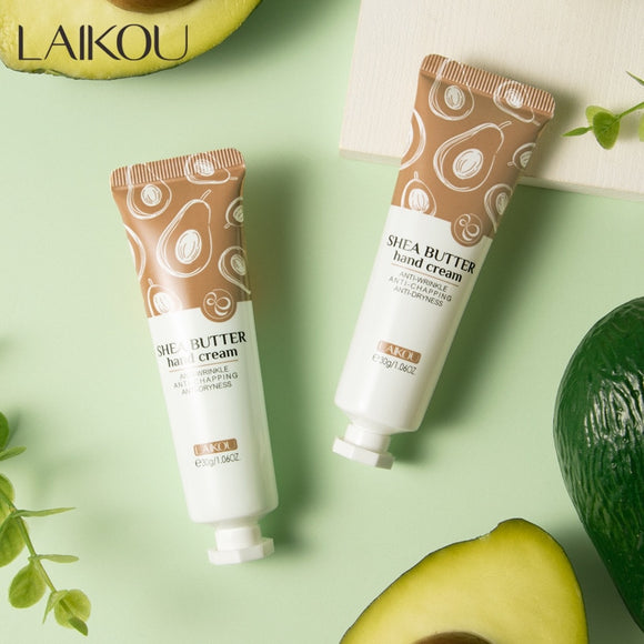 LAIKOU Shea Butter Hand Cream Deep Moisturizing Anti-chapping Anti-crack Anti-Drying Avocado Body Cream Improve Dry Body Lotion