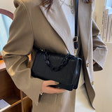 High Quality Fashion Square Handbags For Women Soft Leather Female Shoulder Bag Chain Designer Trend Lady Crossbody Bag Purses